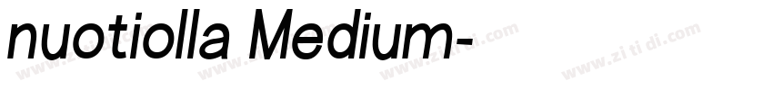 nuotiolla Medium字体转换